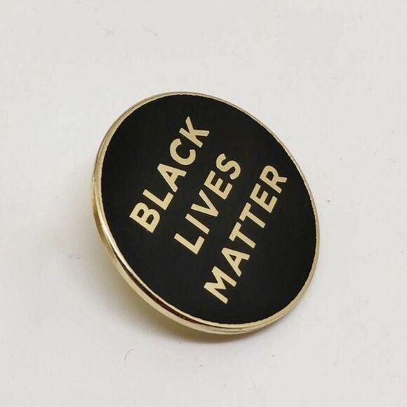 Black Lives Matter Trio Enamel gold Pin - Picture 5 of 8